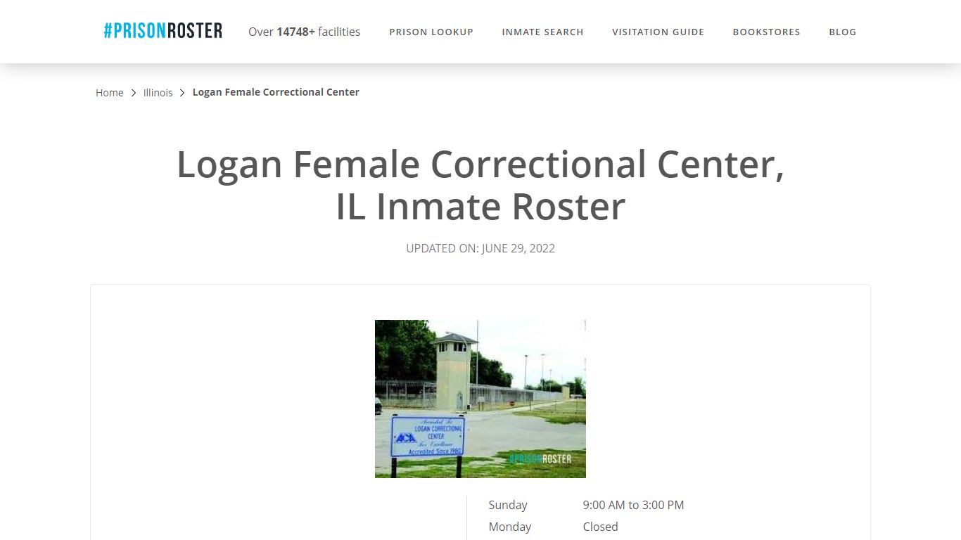 Logan Female Correctional Center, IL Inmate Roster